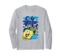Spongebob Squarepants 90s Summer Surf Waves Fun Retro Gifts Long Sleeve T-Shirt