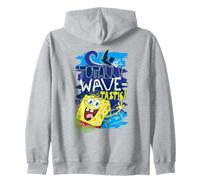 SpongeBob SquarePants 90s Summer Surf Waves Fun Retro Gifts Zip Hoodie