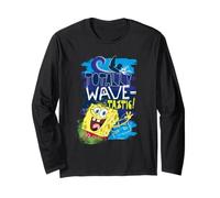 Spongebob Squarepants 90s Surf Waves Summer Fun Sports Retro Long Sleeve T-Shirt