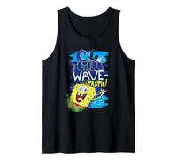Spongebob Squarepants 90s Surf Waves Summer Fun Sports Retro Tank Top