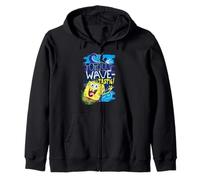 SpongeBob SquarePants 90s Surf Waves Summer Fun Sports Retro Zip Hoodie