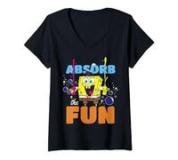 SpongeBob SquarePants Absorb The Fun Squeeze Bottle V-Neck T-Shirt