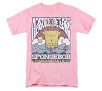 Spongebob Squarepants Absorb The Love Poster Unisex T Shirt, Pink, Small