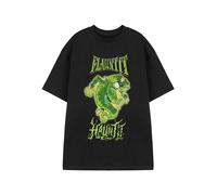 SpongeBob SquarePants Adult Short Sleeved T-Shirt (Black) in Black | Size: 3XL Spongebob Squarepants Black 3XL