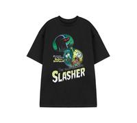 SpongeBob SquarePants Adult Short Sleeved T-Shirt (Black) in Black | Size: 3XL Spongebob Squarepants Black 3XL