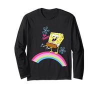 Spongebob Squarepants Be Happy Rainbow Long Sleeve T-Shirt