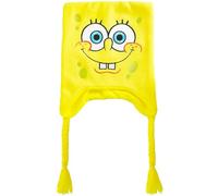 Spongebob Squarepants Beanie Hat, Yellow Braided Tassels, One Size