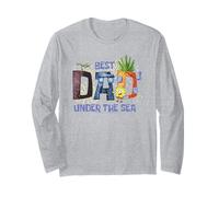 SpongeBob SquarePants Best Dad Under the Sea Cartoon Long Sleeve T-Shirt