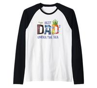 SpongeBob SquarePants Best Dad Under the Sea Cartoon Raglan Baseball Tee