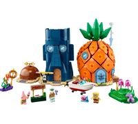 LEGO Icons SpongeBob SquarePants: Bikini Bottom - Display Model Kit for Adults - 2 Houses & 3 Minifigures incl. Patrick & Squidward - Nostalgic Gift Idea for Fans - 11386