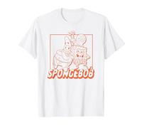 Spongebob Squarepants Bikini Bottom Buddies Group Shot F&B T-Shirt, Men, White, X-Large