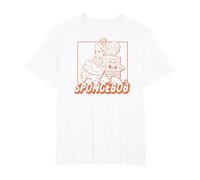 Spongebob Squarepants Bikini Bottom Buddies Group Shot F&B T-Shirt, Men's Big and Tall, White, 6X Tall
