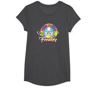 Spongebob Squarepants Bikini Bottom Feeders T-Shirt, Girls, Dark Heather Grey, Small