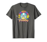Spongebob Squarepants Bikini Bottom Feeders T-Shirt, Men, Asphalt Grey, XX-Large