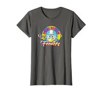 Spongebob Squarepants Bikini Bottom Feeders T-Shirt, Women, Asphalt Grey, Medium