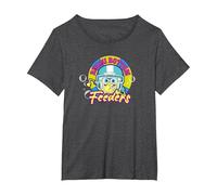 Spongebob Squarepants Bikini Bottom Feeders T-Shirt, Women's Plus, Dark Heather Grey, 6X