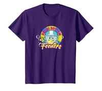 Spongebob Squarepants Bikini Bottom Feeders T-Shirt, Youth, Purple, Large