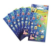 Spongebob Squarepants Blue Party Bag Stickers (Six Sheets) | Officially Licensed Product | Reusable on Non-Porous Surfaces | Perfect as Party Bag or Stocking Filler | Age 3+ | Girls, Boys, Unisex