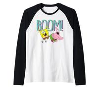 Spongebob Squarepants Boom Friends Forever Good Time Classic Raglan Baseball Tee