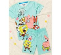 SpongeBob SquarePants Boys Multicoloured Character Pose Short Sleeve Short Leg Pyjama Set - 11-12 Years
