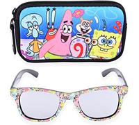 SpongeBob SquarePants Boys Sunglasses for Kids and Glasses Case Set Eyewear for Toddlers (OS, Multi)