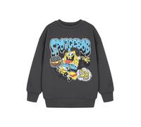 SpongeBob SquarePants Boy's Sweatshirt | Boys Charcoal | Official Merch in Grey | Size: 9-10 Years Spongebob Squarepants Grey 9-10 Years
