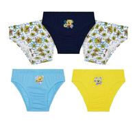SPONGEBOB SQUAREPANTS Boys Underwear Briefs, Comfy Breathable Cotton Pants for Kids - Pack of 5 (Multi, 5-6 Years)