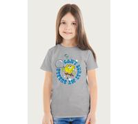 SpongeBob SquarePants Can't Burst My Bubble T-Shirt in Mid Grey | Size: 9-11 Years Spongebob Squarepants Mid Grey 9-11 Years