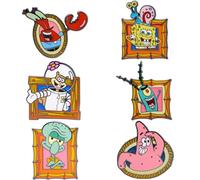 SpongeBob SquarePants Character Portraits Mystery Enamel Pin Blind Box Series, SpongeBob and Gary, Patrick, Squidward, Sandy, Mr Krabs, or Plankton