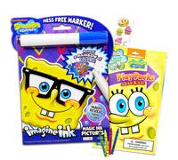 Spongebob Squarepants Coloring Book Set -- Spongebob Imagine Ink Book with Magic Pen Play Pack with Fun-Size Activity Book Crayons Spongebob Sticke
