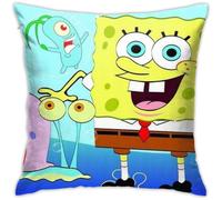Spongebob Squarepants Cotton Pillow Throw Cushion Cover Case Home Decoration (60cmx60cm)