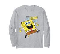Spongebob Squarepants Dare to Be Square Happy Long Sleeve T-Shirt