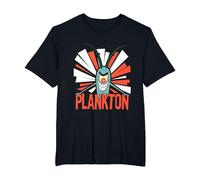 Spongebob Squarepants Diabolical Plankton T-Shirt, Men's Big and Tall, Black, 2X Tall
