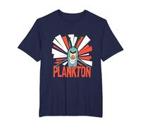 Spongebob Squarepants Diabolical Plankton T-Shirt, Men's Big and Tall, Navy Blue, 2X Tall