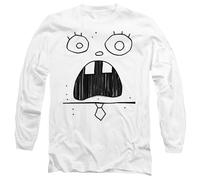 Spongebob Squarepants Doogle Face Unisex Adult Longsleeve T Shirt, White, XXL