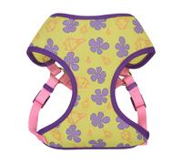 SpongeBob SquarePants for Pets Patrick Dog Harness for Medium Dogs No Pull Dog Harness Vest with Green Body Purple Flowers and Pink Straps Soft an