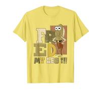 Spongebob Squarepants Fred My Leg!!! Distressed Portrait T-Shirt, Men, Lemon Yellow, Large