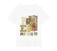 Spongebob Squarepants Fred My Leg!!! Distressed Portrait T-Shirt, Women's Plus, White, 4X