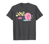 Spongebob Squarepants Gary The Snail T-Shirt, Men, Dark Heather Grey, 6X-Large