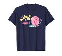 Spongebob Squarepants Gary The Snail T-Shirt, Men, Navy Blue, 4X-Large