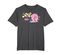 Spongebob Squarepants Gary The Snail T-Shirt, Men's Big and Tall, Dark Heather Grey, 5X Tall