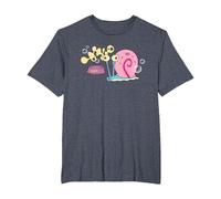 Spongebob Squarepants Gary The Snail T-Shirt, Men's Big and Tall, Heather Blue, 6X Tall