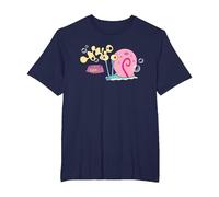 Spongebob Squarepants Gary The Snail T-Shirt, Men's Big and Tall, Navy Blue, 6X Tall
