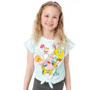 SpongeBob SquarePants Girls Blue Short Sleeved T-Shirt - 3-4 Years