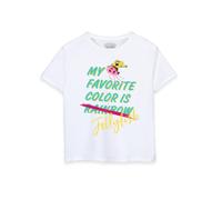 SpongeBob SquarePants Girl's Short Sleeved T-Shirt | White | Official Merch | Size: 7-8 Years Spongebob Squarepants White 7-8 Years