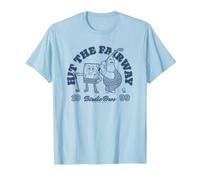 Spongebob Squarepants Golf Hit The Fairway 1999 Retro T-Shirt, Men, Baby Blue, Small