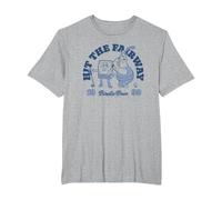 Spongebob Squarepants Golf Hit The Fairway 1999 Retro T-Shirt, Men's Big and Tall, Heather Grey, 2X Tall