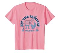 Spongebob Squarepants Golf Hit The Fairway 1999 Retro T-Shirt, Youth, Pink, Medium