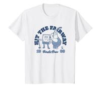 Spongebob Squarepants Golf Hit The Fairway 1999 Retro T-Shirt, Youth, White, Small