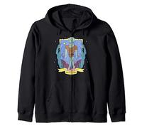 SpongeBob SquarePants Handsome Squidward Tarot Card Portrait Zip Hoodie